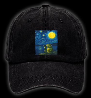 Van Croak's Night Vintage Washed 100% Cotton Baseball Hat - TheDrunkShark
