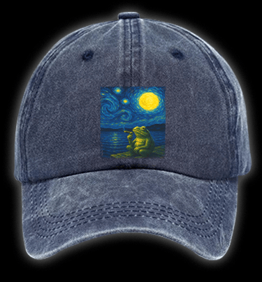Van Croak's Night Vintage Washed 100% Cotton Baseball Hat - TheDrunkShark