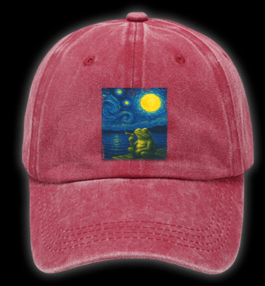 Van Croak's Night Vintage Washed 100% Cotton Baseball Hat - TheDrunkShark