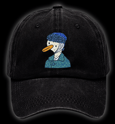 Van Gogh Goose Vintage Washed 100% Cotton Baseball Hat - TheDrunkShark
