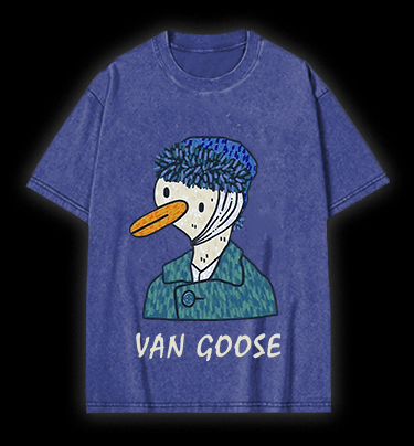 Van Gogh Goose Vintage Washed 100% Cotton T-Shirt - TheDrunkShark