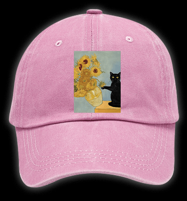 Vincent Willem van Gogh Sunflowers Vintage Washed 100% Cotton Baseball Hat - TheDrunkShark