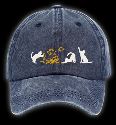 Vintage Washed 100% Cotton Baseball Hat - TheDrunkShark