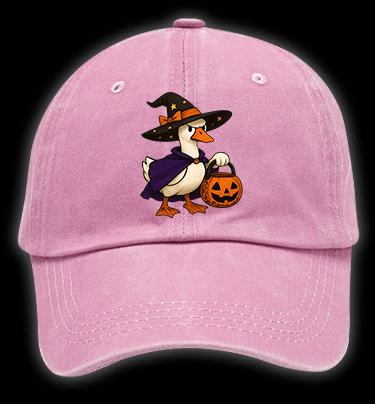 Witch Goose's Treat Vintage Washed 100% Cotton Baseball Hat - TheDrunkShark