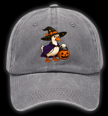 Witch Goose's Treat Vintage Washed 100% Cotton Baseball Hat - TheDrunkShark