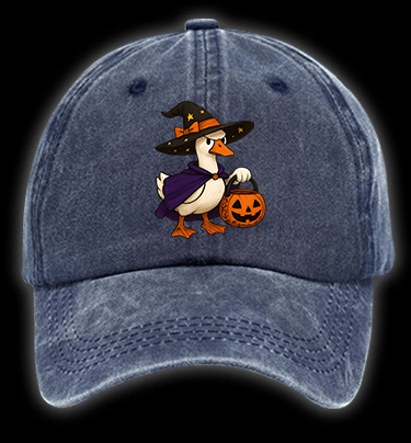Witch Goose's Treat Vintage Washed 100% Cotton Baseball Hat - TheDrunkShark