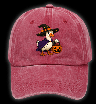 Witch Goose's Treat Vintage Washed 100% Cotton Baseball Hat - TheDrunkShark