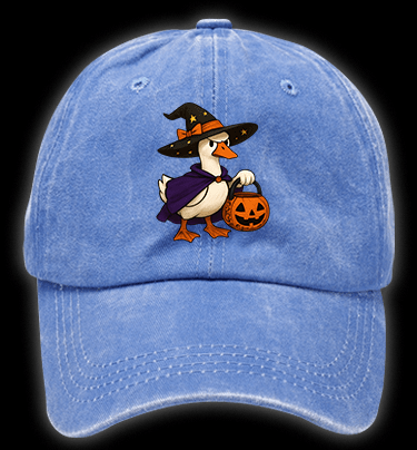 Witch Goose's Treat Vintage Washed 100% Cotton Baseball Hat - TheDrunkShark