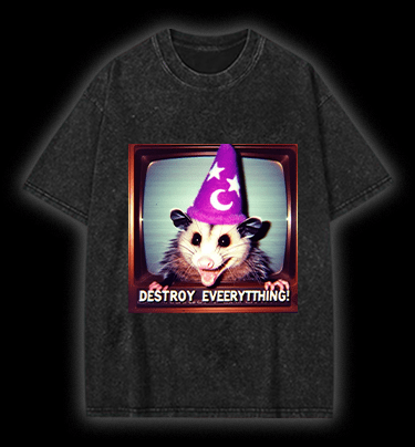  Wizard Mouse  Vintage Washed 100% Cotton T-Shirt - TheDrunkShark