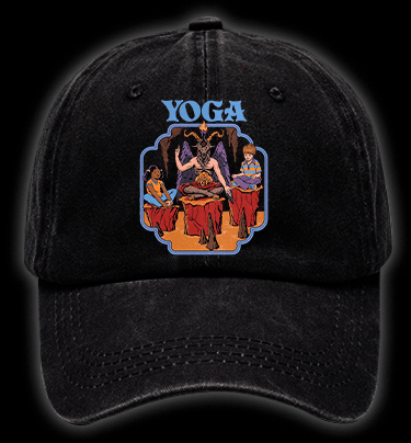 Yoga Goat Vintage Washed 100% Cotton Baseball Hat - TheDrunkShark