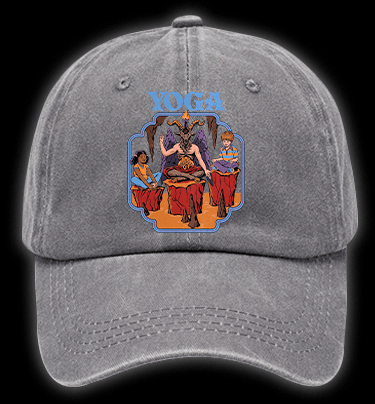 Yoga Goat Vintage Washed 100% Cotton Baseball Hat - TheDrunkShark