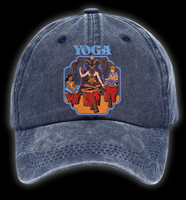 Yoga Goat Vintage Washed 100% Cotton Baseball Hat - TheDrunkShark