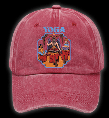 Yoga Goat Vintage Washed 100% Cotton Baseball Hat - TheDrunkShark